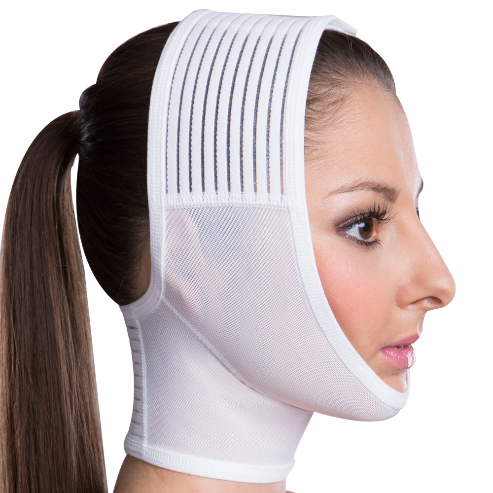 FM extra Gesichtsmaske – Detailansicht Kinnbereich und Passform 