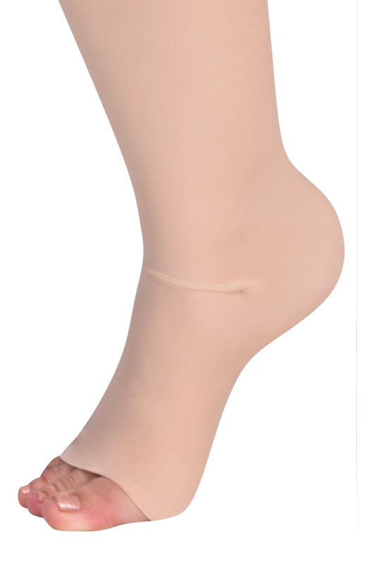 VBfLg Variant Kompressionsstrumpfhose – Detailansicht Bund und Naht 