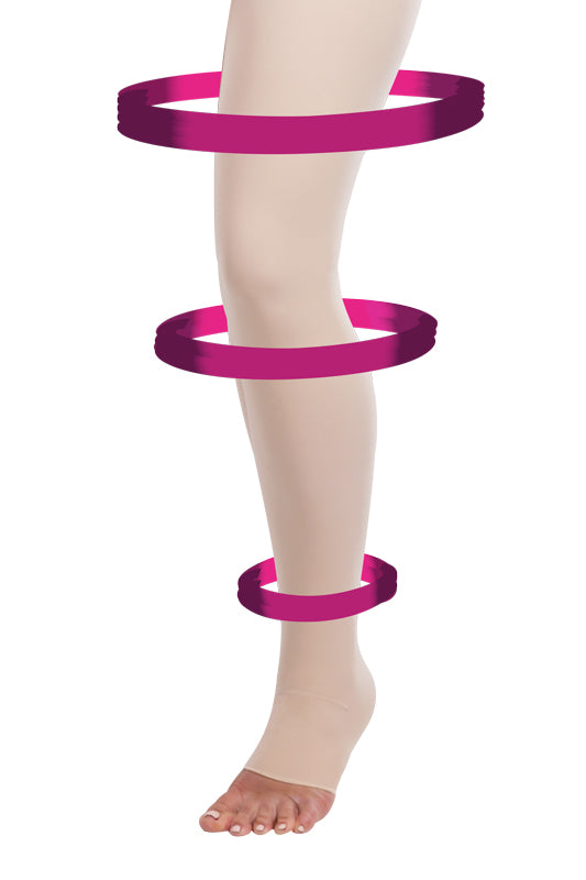 VBfLg Variant Kompressionsstrumpfhose – Spiralstruktur Detailansicht Gewebe 