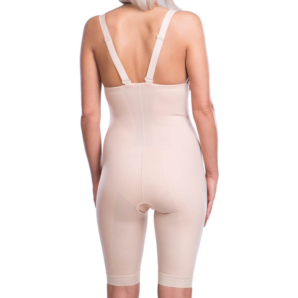 VF Variant Kompressionsanzug Beige – Detailansicht Träger und Schulterbereich 