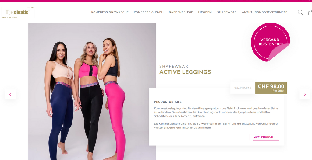Lipoelastic Active Leggings – Shapewear Kompressionsleggings