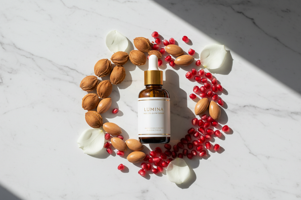 Preventive Serum natürliche Inhaltsstoffe - Arganöl, Granatapfelkernöl, Aprikosenkernöl für Hautregeneration